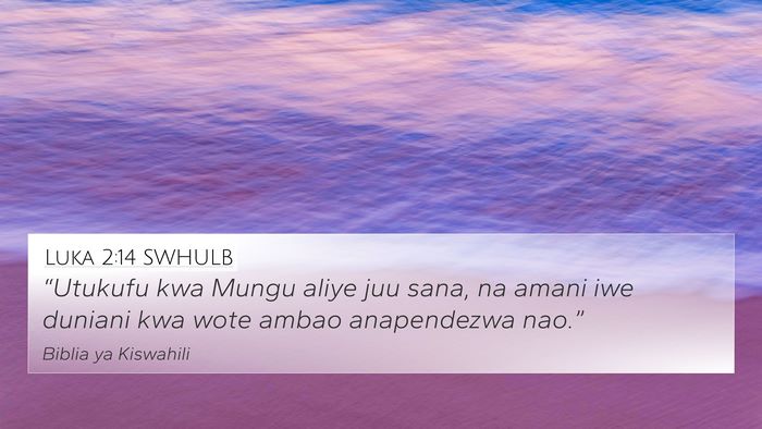 Luka 2:14 SWHULB Bible Verse Image