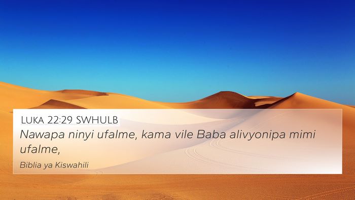 Luka 22:29 SWHULB Bible Verse Image
