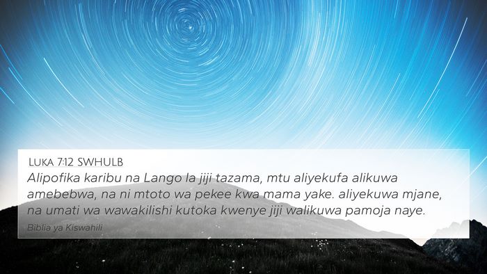Luka 7:12 SWHULB Bible Verse Image