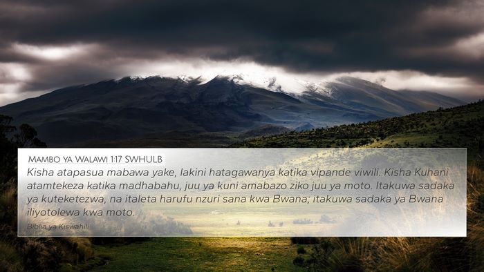 Mambo ya Walawi 1:17 SWHULB Bible Verse Image