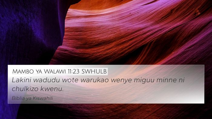 Mambo ya Walawi 11:23 SWHULB Bible Verse Image