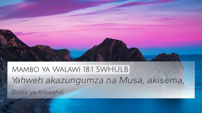 Mambo ya Walawi 18:1 SWHULB 4K Wallpaper - Yahweh akazungumza na Musa, - 4K Wallpaper Bible Verse