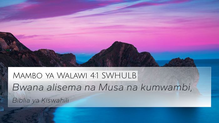 Mambo ya Walawi 4:1 SWHULB 4K Wallpaper - Bwana alisema na Musa na - 4K Wallpaper Bible Verse