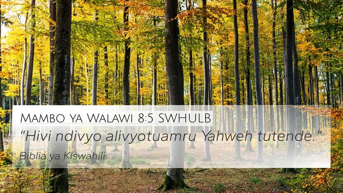Mambo ya Walawi 8:5 SWHULB 4K Wallpaper - “Hivi ndivyo alivyotuamru Yahweh - 4K Wallpaper Bible Verse