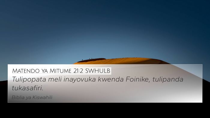 Matendo ya Mitume 21:2 SWHULB 4K Wallpaper - Tulipopata meli inayovuka kwenda Foinike, - 4K Wallpaper Bible Verse