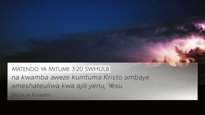 Matendo ya Mitume 3:20 SWHULB 4K Wallpaper - na kwamba aweze kumtuma Kristo ambaye - 4K Wallpaper Bible Verse