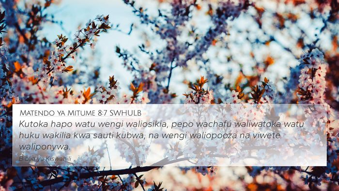 Matendo ya Mitume 8:7 SWHULB Bible Verse Image