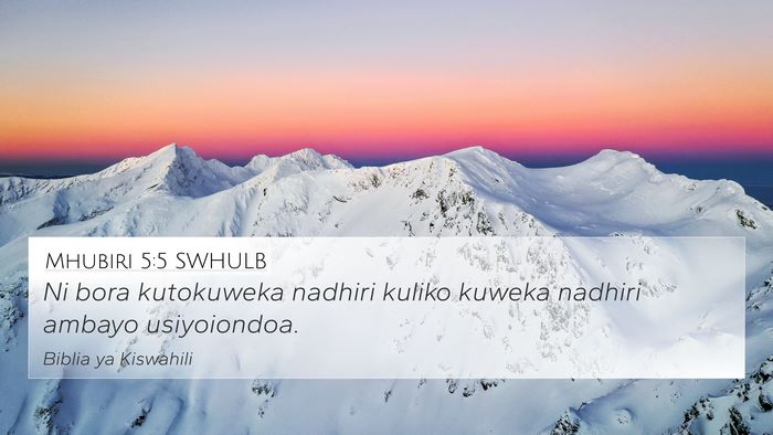 Mhubiri 5:5 SWHULB 4K Wallpaper - Ni bora kutokuweka nadhiri kuliko kuweka nadhiri - 4K Wallpaper Bible Verse