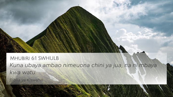 Mhubiri 6:1 SWHULB Bible Verse Image