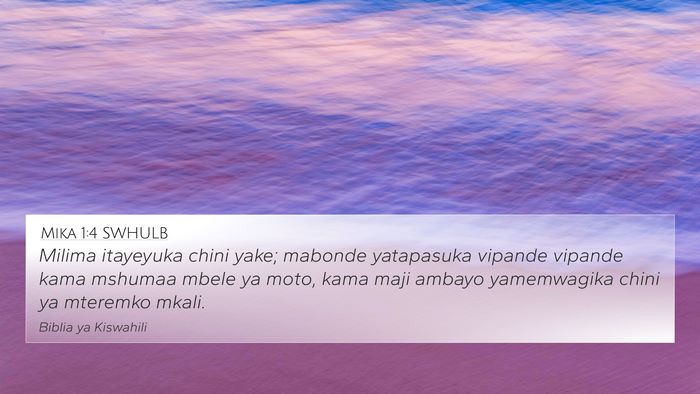 Mika 1:4 SWHULB Bible Verse Image