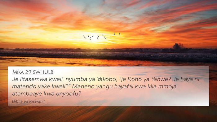 Mika 2:7 SWHULB Bible Verse Image