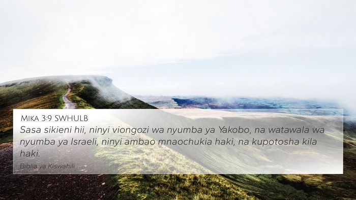 Mika 3:9 SWHULB Bible Verse Image