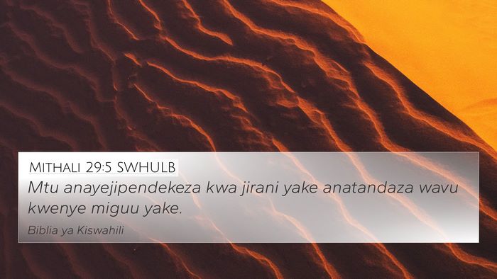 Mithali 29:5 SWHULB Bible Verse Image