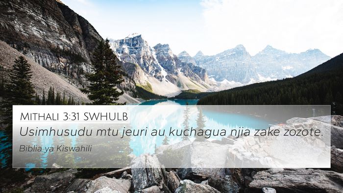 Mithali 3:31 SWHULB Bible Verse Image