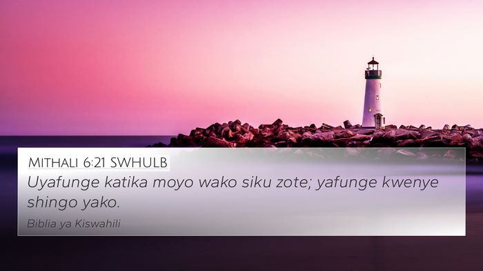 Mithali 6:21 SWHULB Bible Verse Image