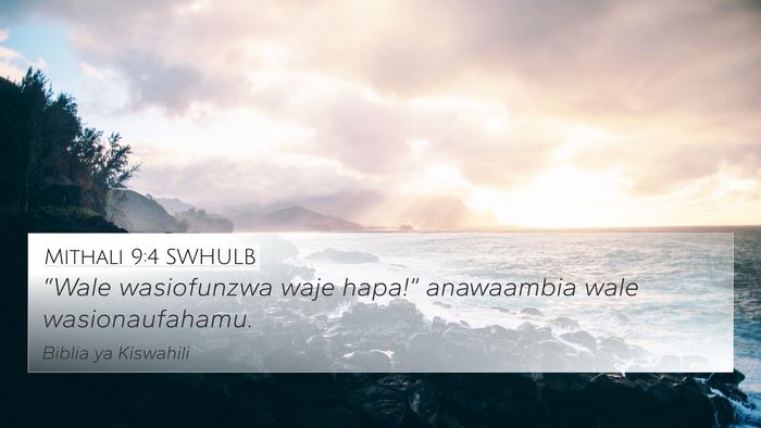 Mithali 9:4 SWHULB Bible Verse Image