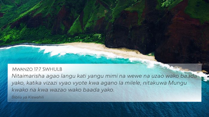 Mwanzo 17:7 SWHULB Bible Verse Image