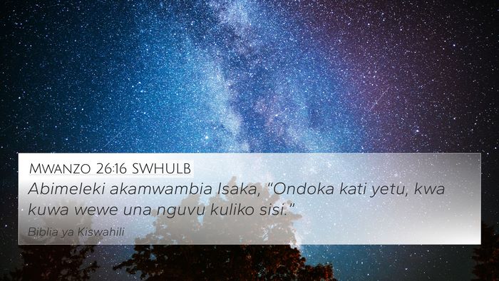 Mwanzo 26:16 SWHULB Bible Verse Image