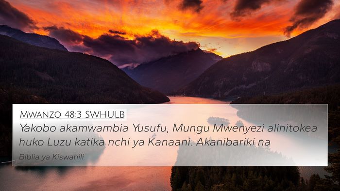 Mwanzo 48:3 SWHULB Bible Verse Image