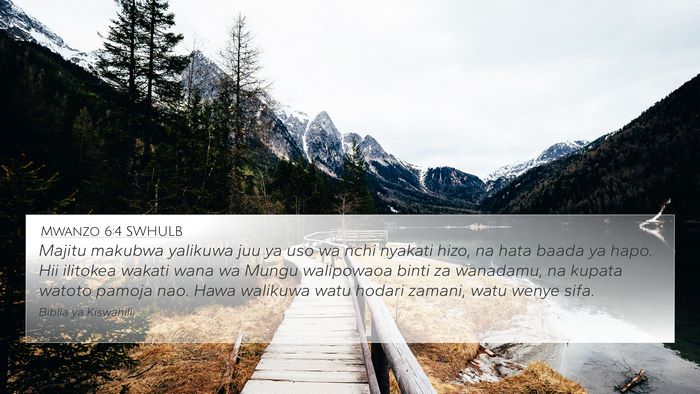 Mwanzo 6:4 SWHULB Bible Verse Image