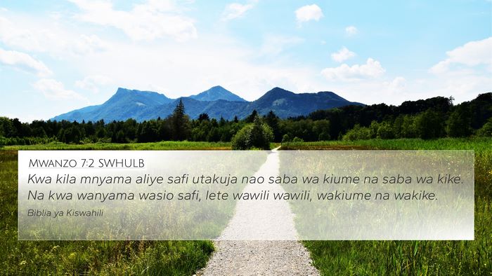 Mwanzo 7:2 SWHULB 4K Wallpaper - Kwa kila mnyama aliye safi utakuja nao saba wa - 4K Wallpaper Bible Verse