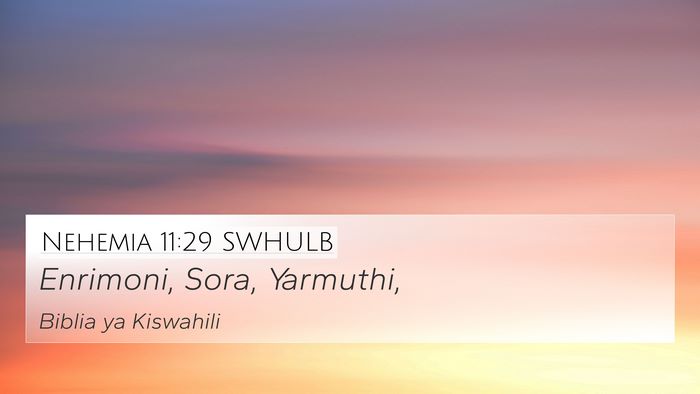 Nehemia 11:29 SWHULB Bible Verse Image
