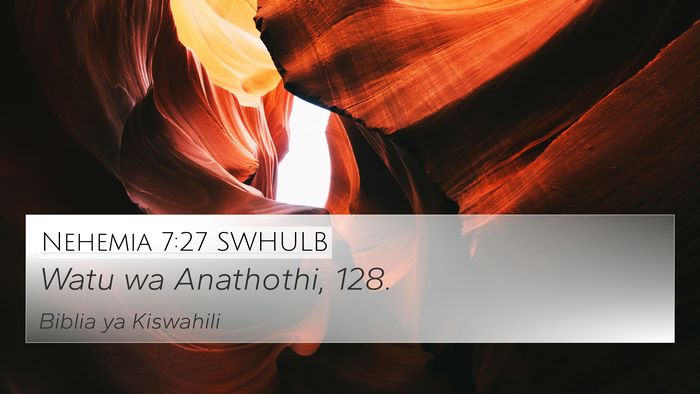 Nehemia 7:27 SWHULB Bible Verse Image