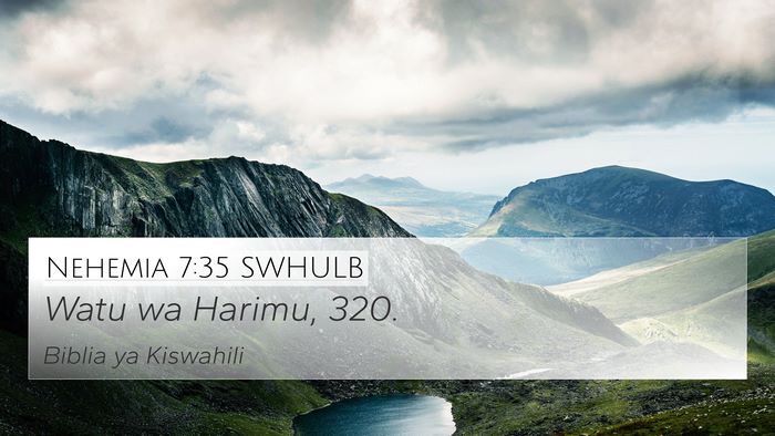Nehemia 7:35 SWHULB Bible Verse Image