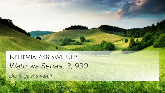 Nehemia 7:38 SWHULB Bible Verse Image