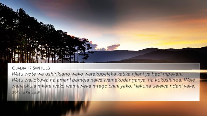 Obadia 1:7 SWHULB Bible Verse Image