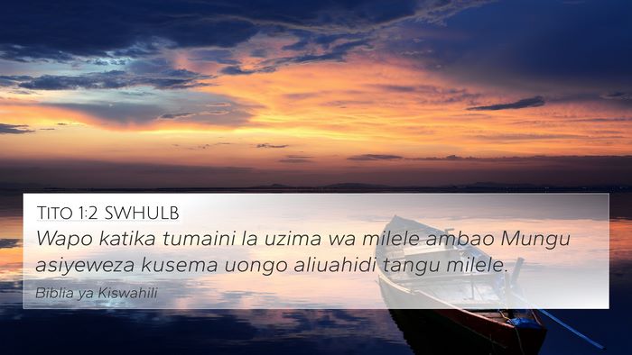 Tito 1:2 SWHULB Bible Verse Image