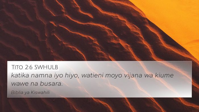 Tito 2:6 SWHULB Bible Verse Image