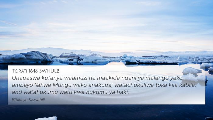 Torati 16:18 SWHULB Bible Verse Image