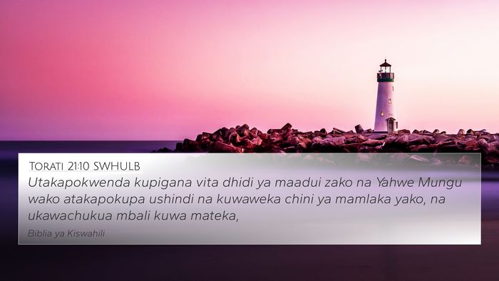 Torati 21:10 SWHULB Bible Verse Image