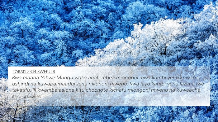 Torati 23:14 SWHULB Bible Verse Image