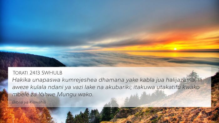 Torati 24:13 SWHULB Bible Verse Image