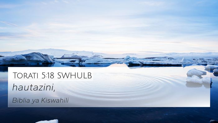 Torati 5:18 SWHULB Bible Verse Image