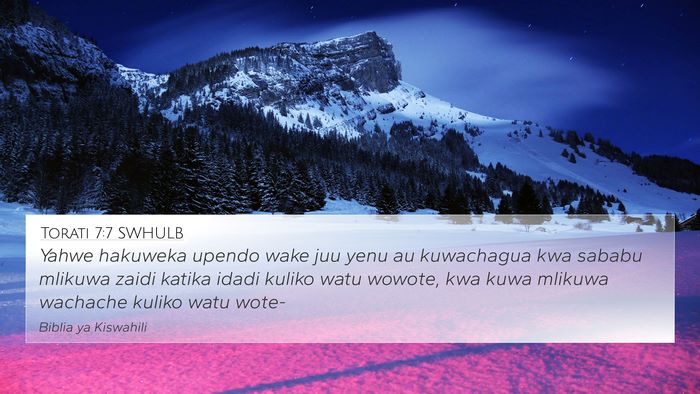 Torati 7:7 SWHULB Bible Verse Image