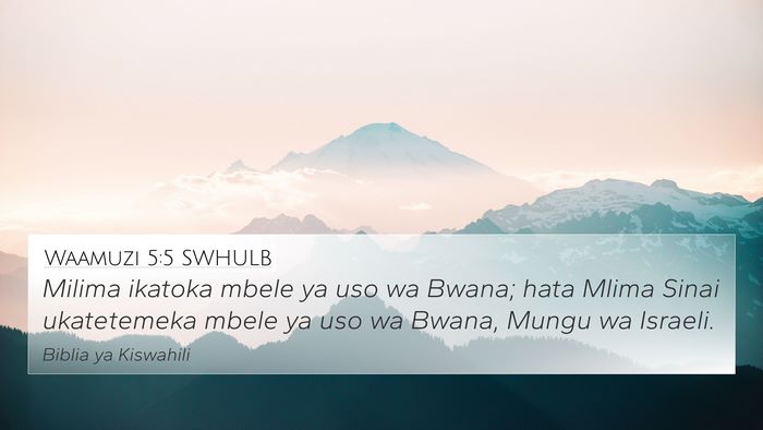 Waamuzi 5:5 SWHULB Bible Verse Image
