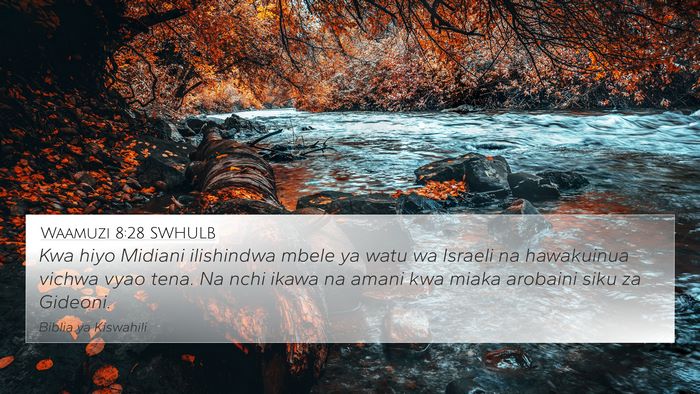 Waamuzi 8:28 SWHULB Bible Verse Image