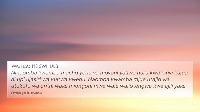 Waefeso 1:18 SWHULB Bible Verse Image