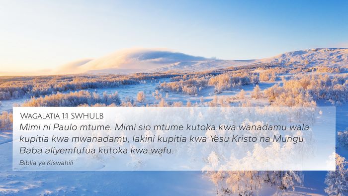 Wagalatia 1:1 SWHULB Bible Verse Image