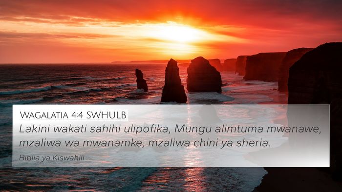 Wagalatia 4:4 SWHULB Bible Verse Image