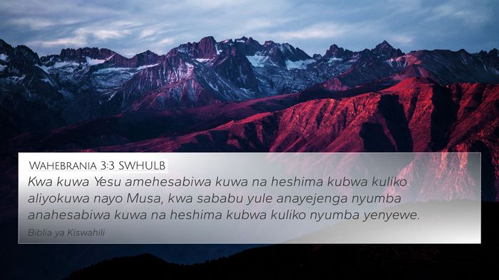Wahebrania 3:3 SWHULB Bible Verse Image