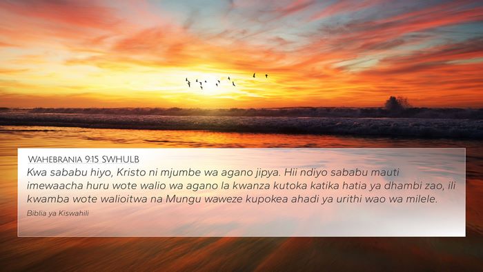 Wahebrania 9:15 SWHULB Bible Verse Image