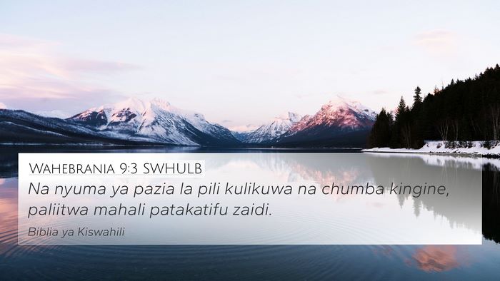 Wahebrania 9:3 SWHULB Bible Verse Image