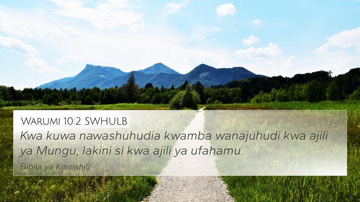 Warumi 10:2 SWHULB Bible Verse Image