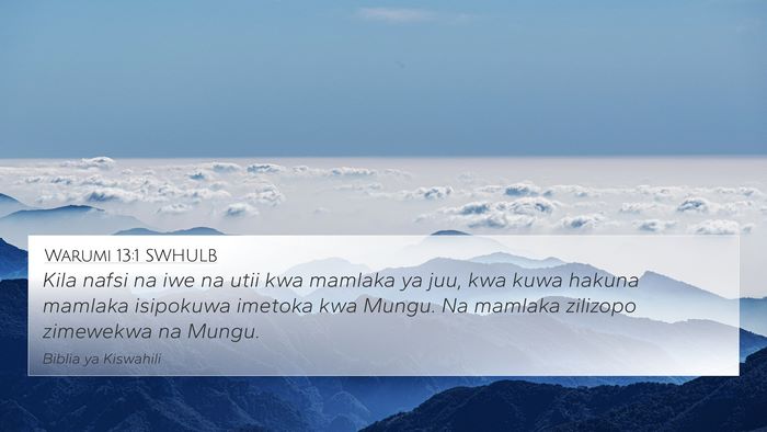 Warumi 13:1 SWHULB Bible Verse Image