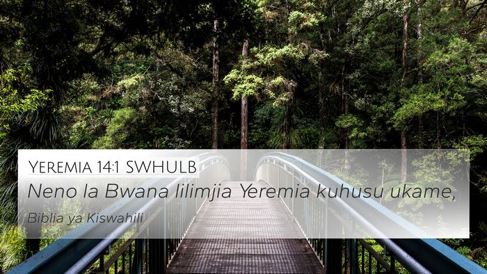 Yeremia 14:1 SWHULB Bible Verse Image