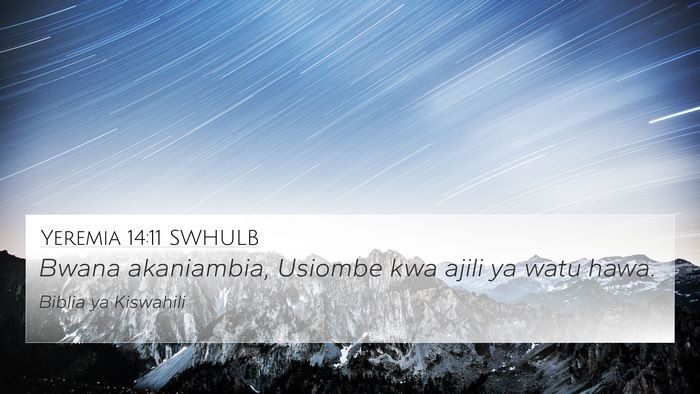Yeremia 14:11 SWHULB Bible Verse Image
